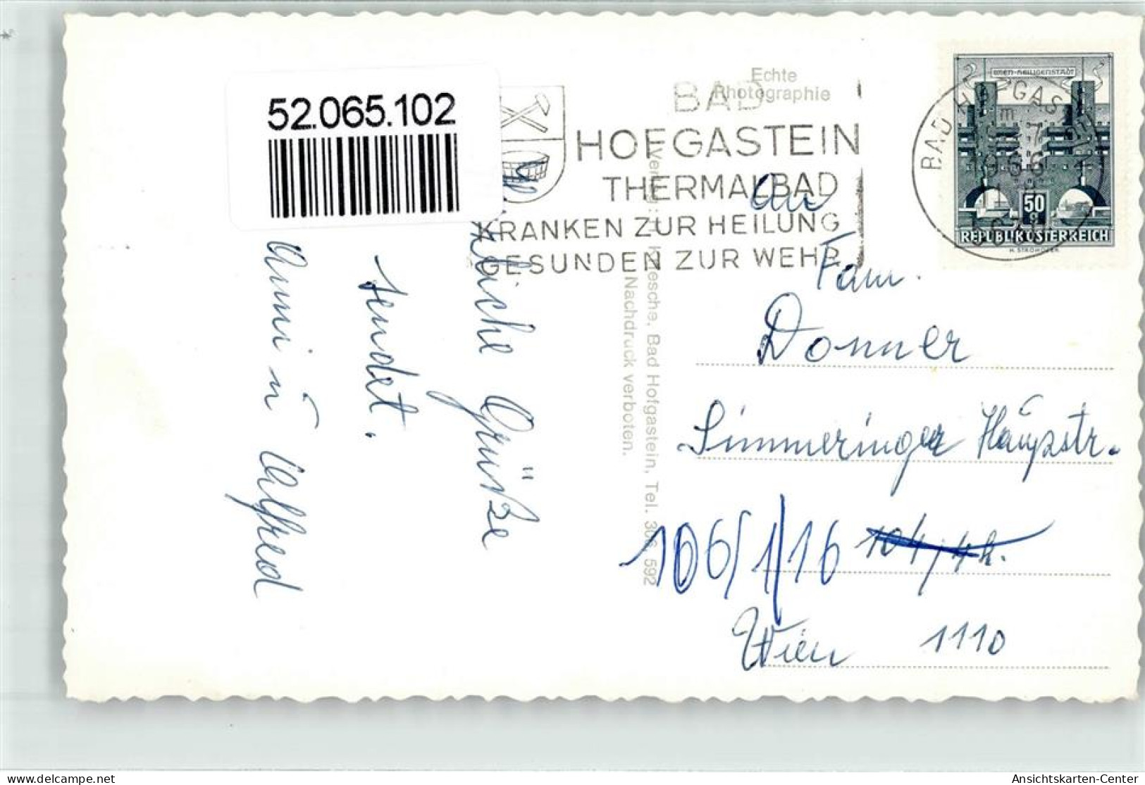 52065102 - Bad Hofgastein - Autres & Non Classés
