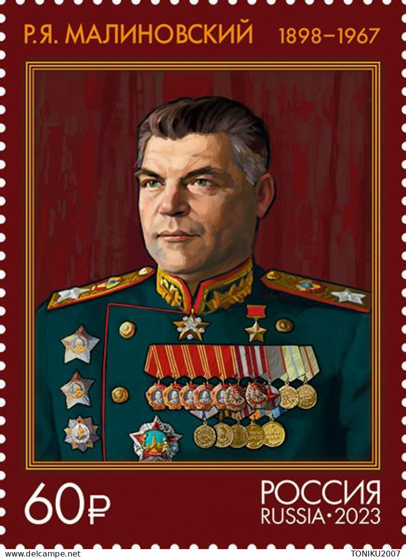 RUSSIE/RUSSIA/RUSSLAND/ROSJA 2023** MI.3338-39 ,ZAG..3111-12 125th Birth Anniversary Of Marshals Of The Soviet Union MNH - Neufs