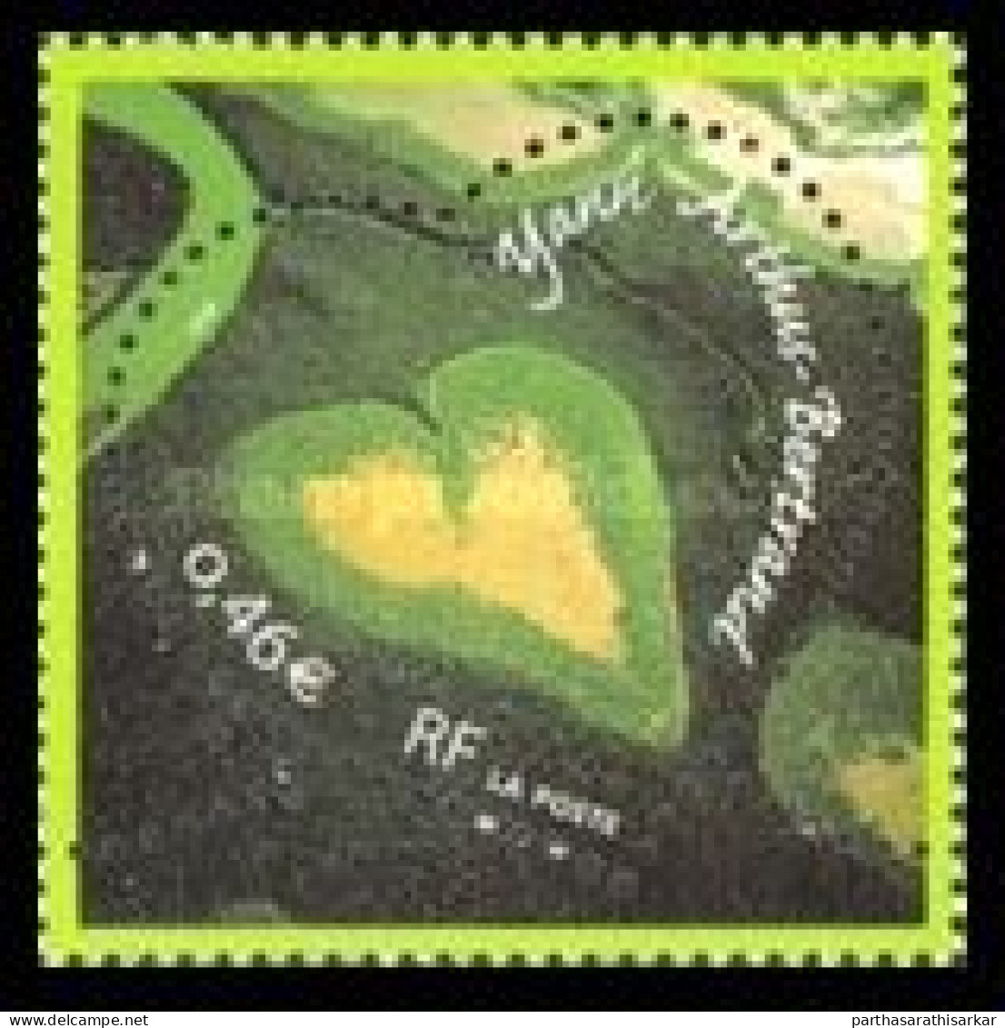 FRANCE 2002 HEARTS LOVE VALENTINE'S DAY HEART SHAPE STAMP MNH - Neufs