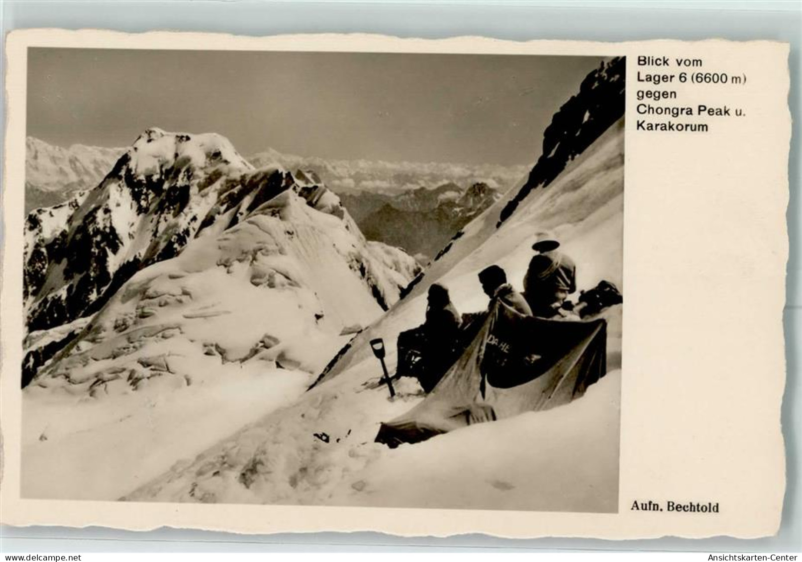 13420902 - Blick Vom Lager 6 Chongra Peak U. Karakorum Himalaya Expedition AK - Mountaineering, Alpinism