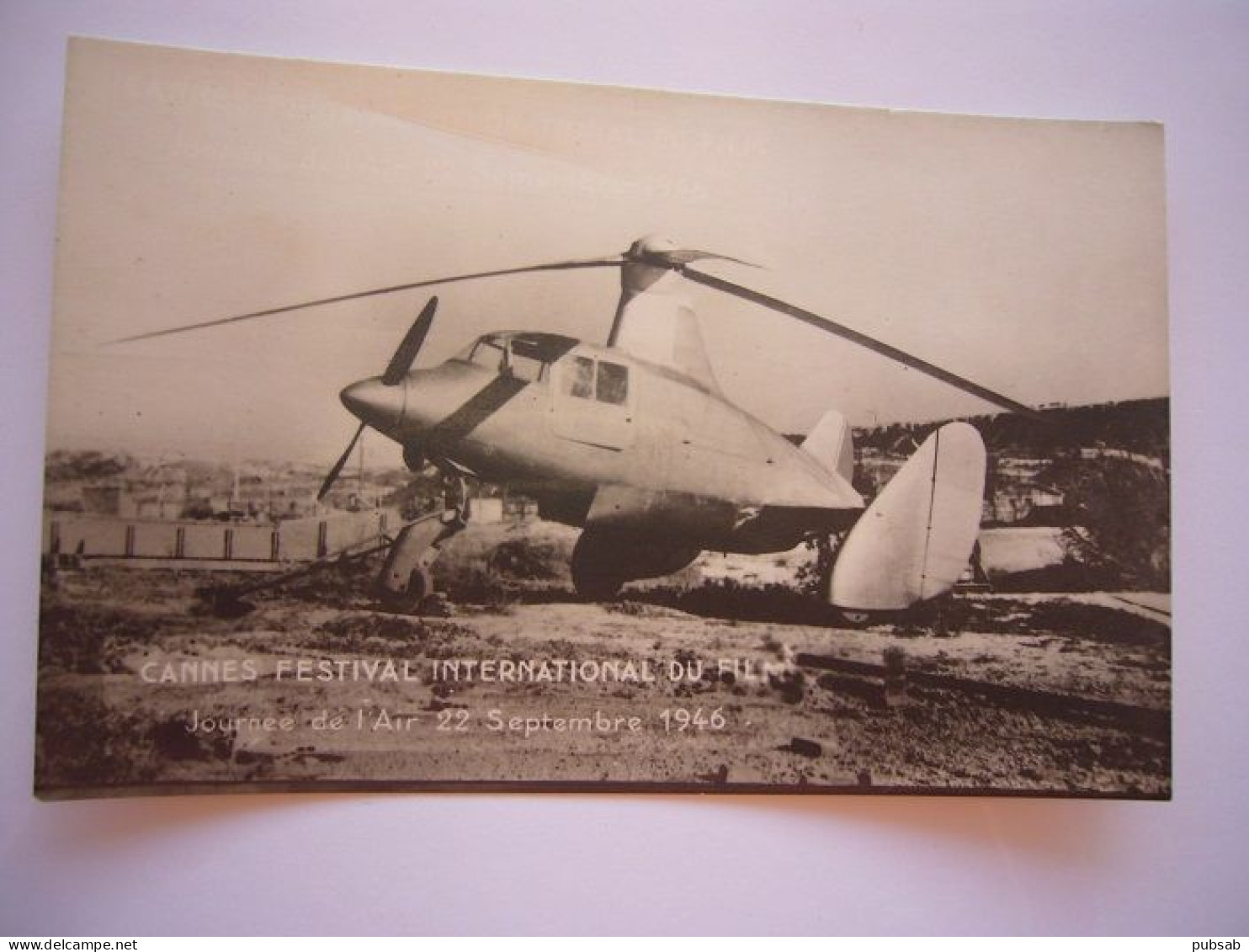 Avion / Airplane / Hélicoptère Tricycle / S.A. 700 / Cannes : Festival International Du Film / Sep 22, 46 - Hubschrauber