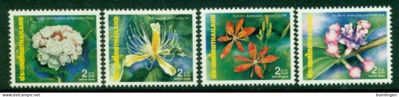 THAILAND 2000 Mi 2051-54** Flowers [B760] - Sonstige & Ohne Zuordnung