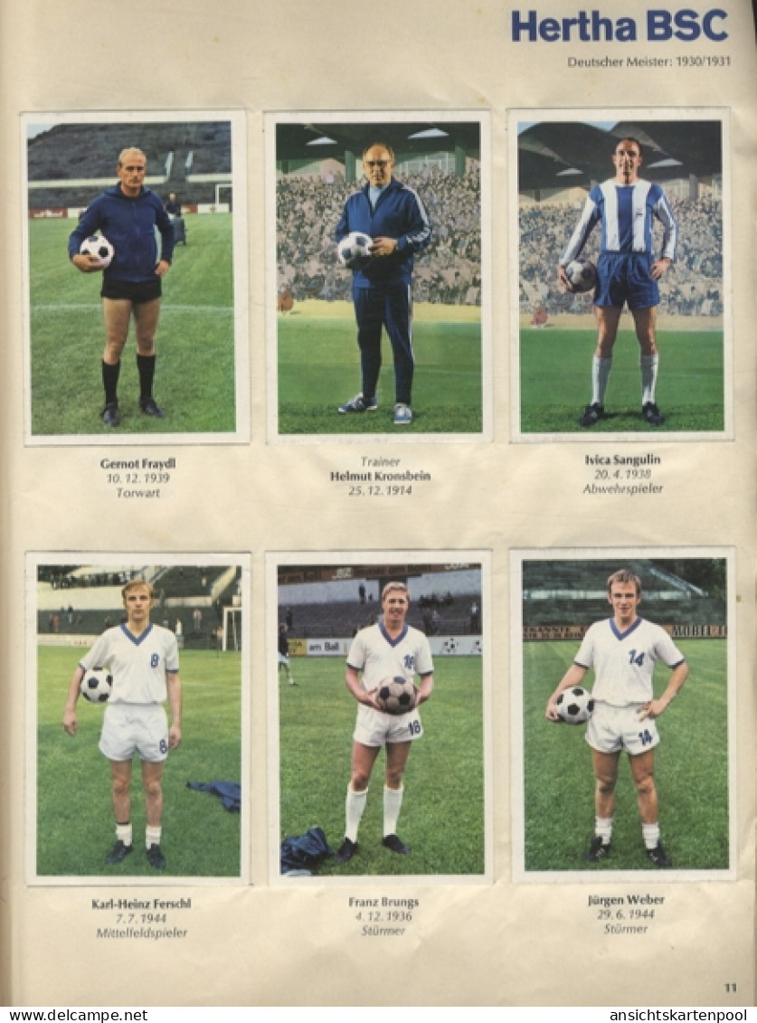 Bundesliga 1968/69 Fußball Bilder, Bergmann, 324 Sammel Bilder, 1969 - Non Classificati