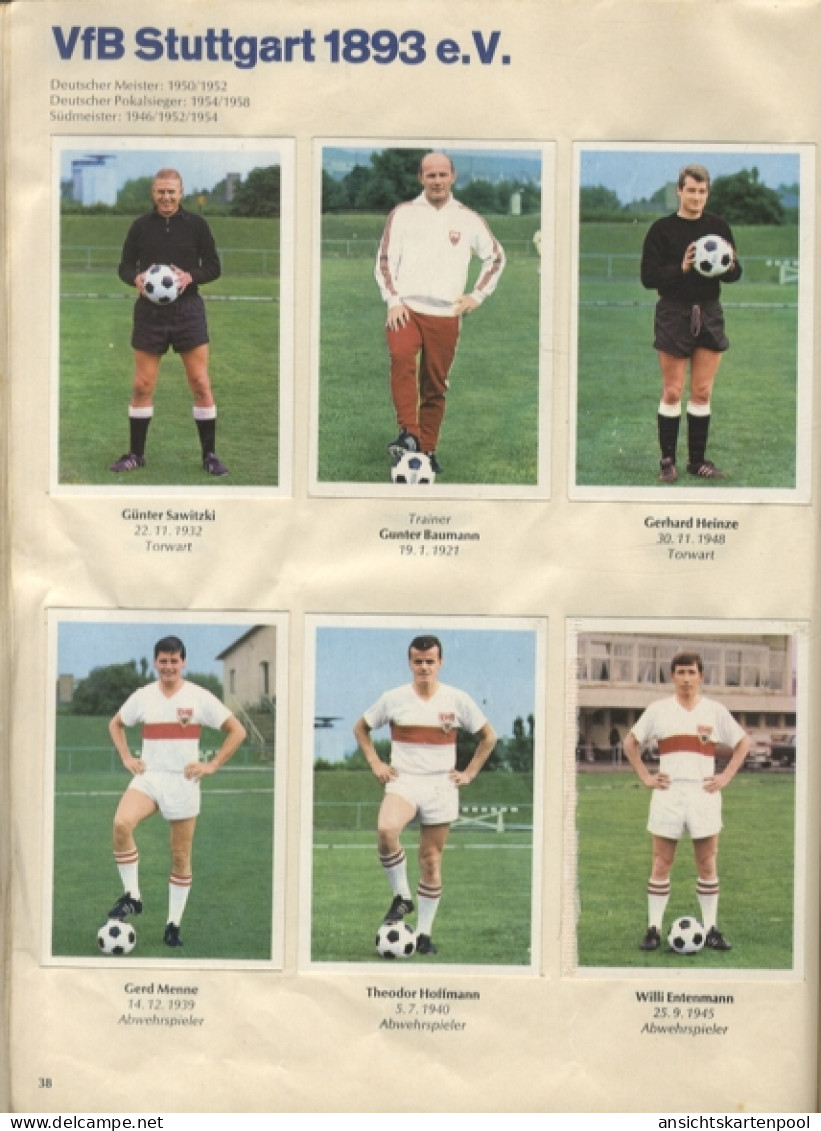 Bundesliga 1968/69 Fußball Bilder, Bergmann, 324 Sammel Bilder, 1969 - Non Classés