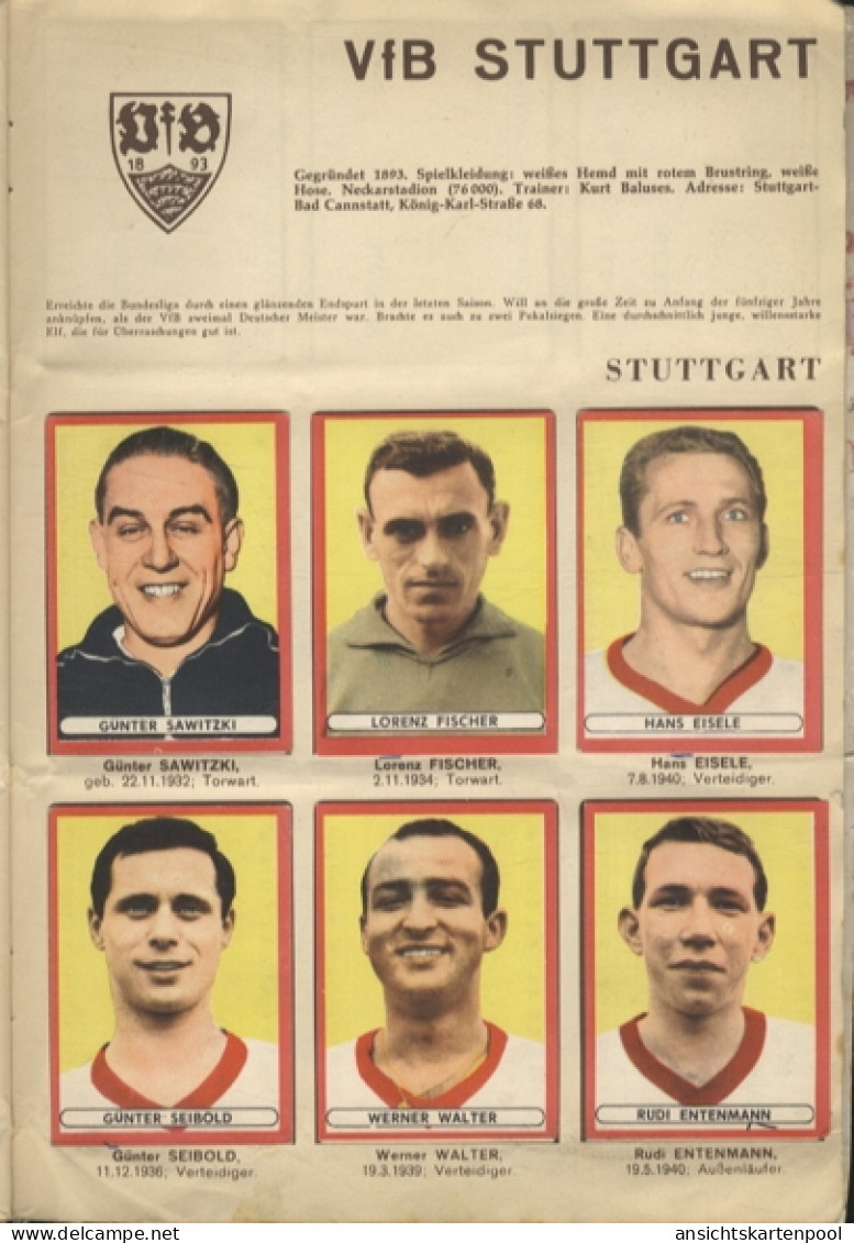 Fußball Album Sammelbilderalbum Otto Sicker Verlag, Wiesbaden 1963/64