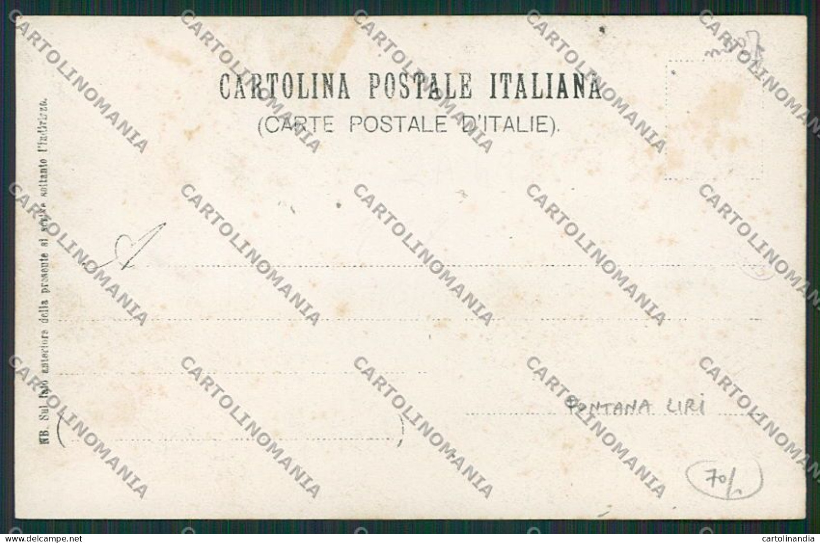 Frosinone Fontana Liri Foto Cartolina EE4929 - Frosinone