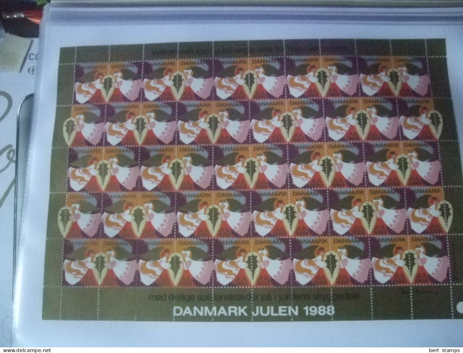 Denmark, Denemarken, Jul marken nice collection from compleet sheets from 1953 (39x)
