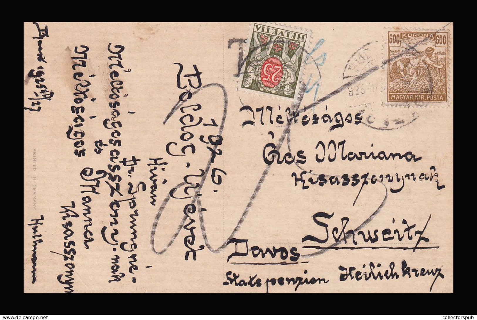 1925. Postcard From Hungary With Postage Due Stamp - Taxe