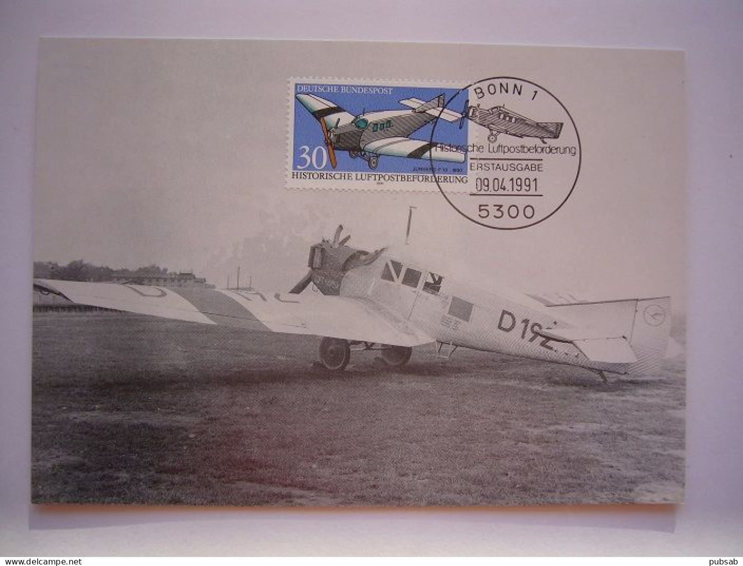 Avion / Airplane / LUFTHANSA / Junkers F 13 / Carte Maximum - 1919-1938: Entre Guerres