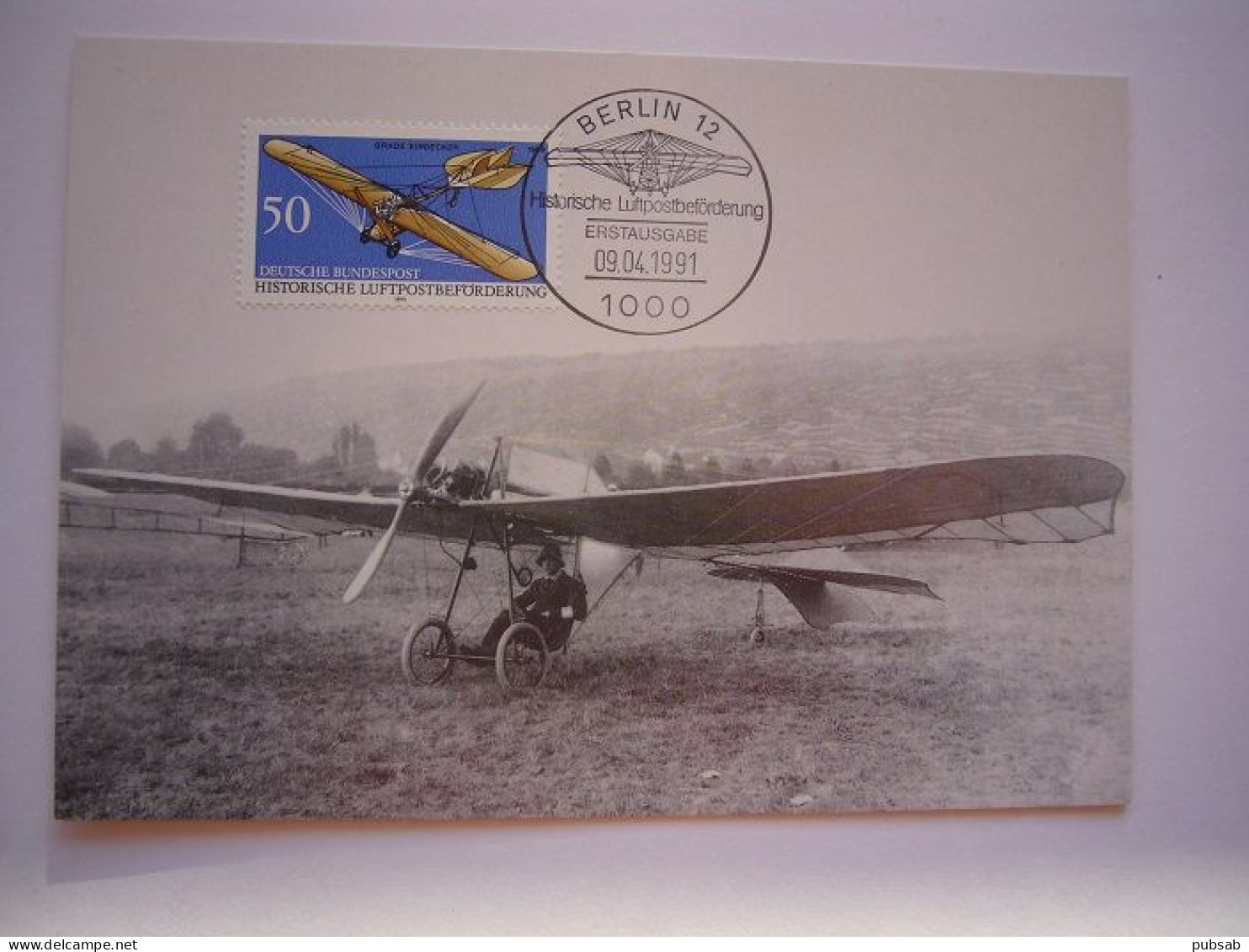 Avion / Airplane / DEUTSCHE BUNDESPOST / Avion : Eindecker / Carte Maximum Berlin - ....-1914: Précurseurs