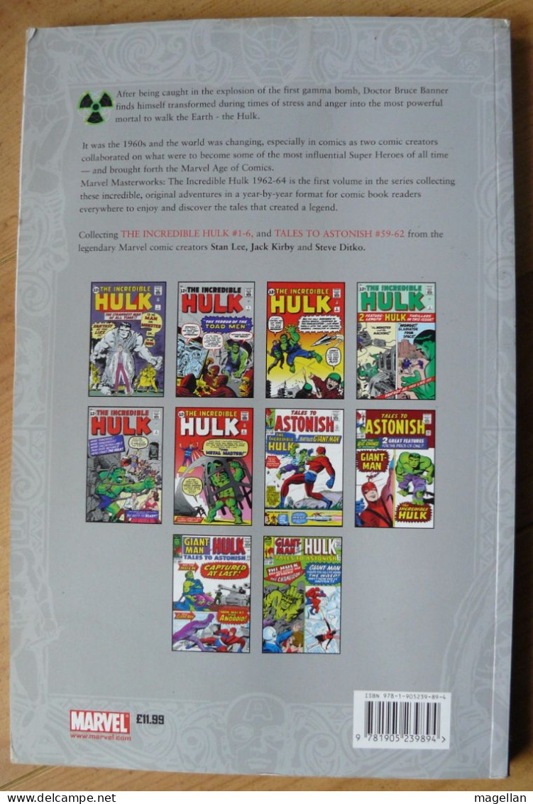 The Incredible Hulk - Recueil Marvel Masterworks Volume 1 1962-1964 - Marvel
