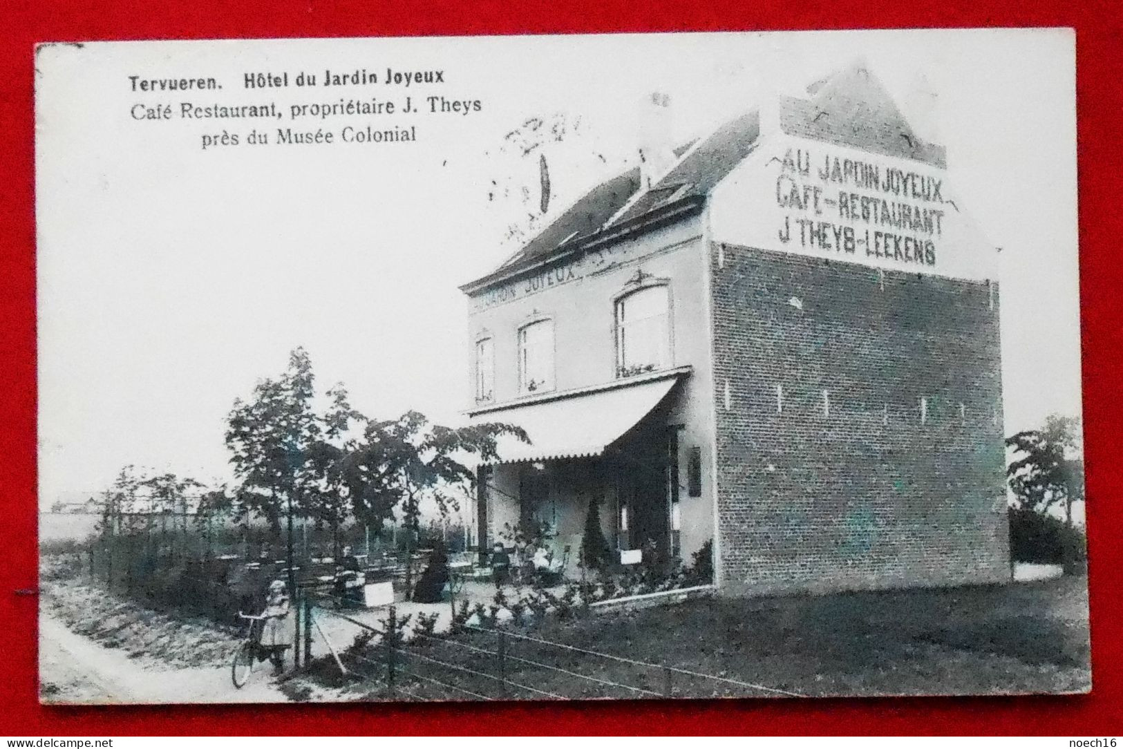 CPA 1913 Tervueren Hôtel Du Jardin Joyeux. Café-Restaurant - Tervuren