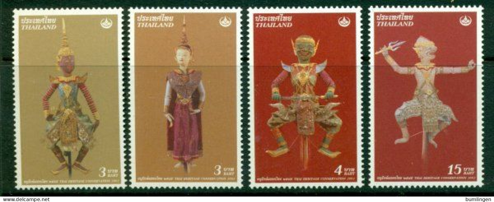 THAILAND 2002 Mi 2123-26A** Marionettes [B779] - Marionetten