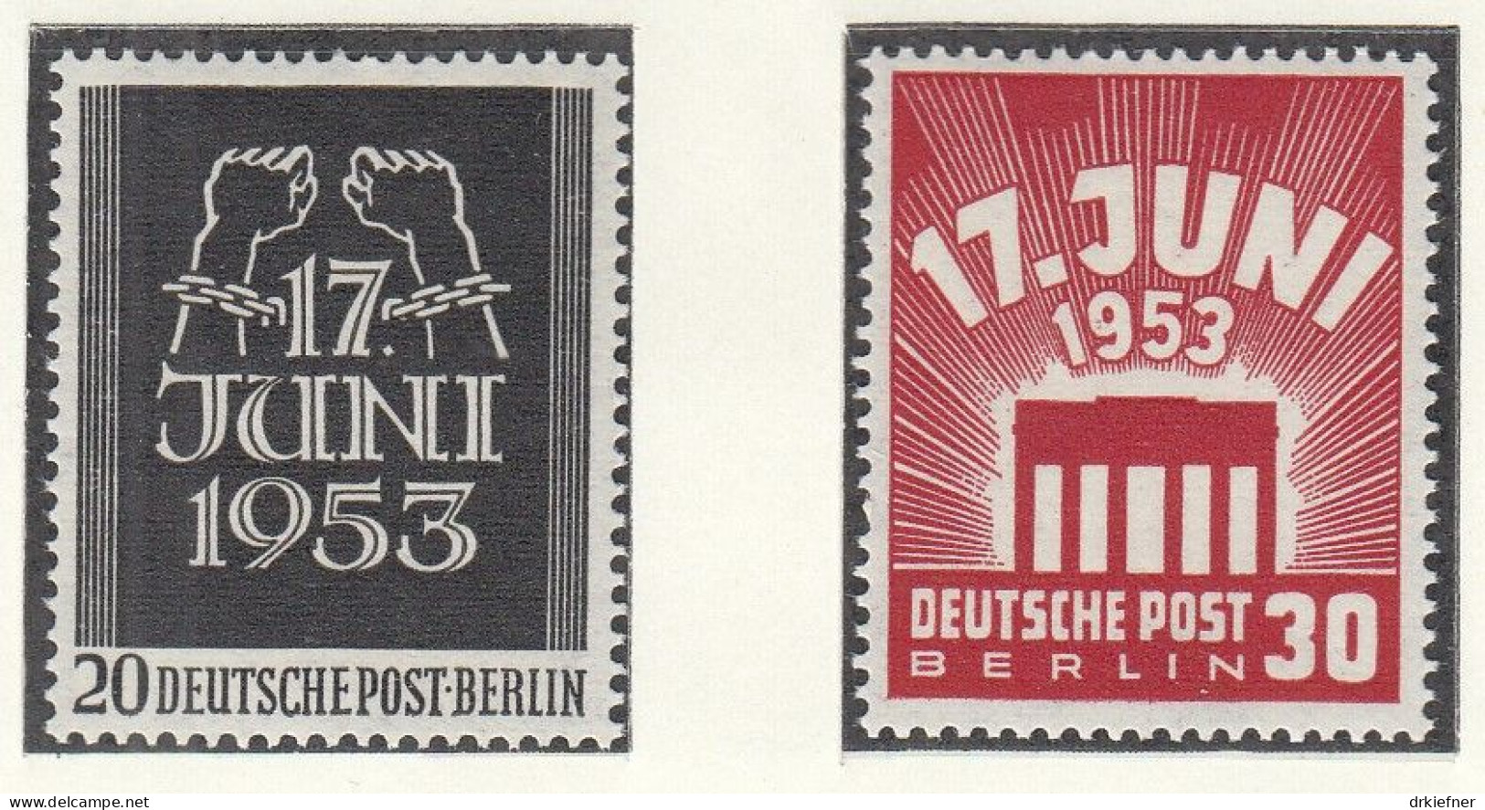 BERLIN  110-111, Ungebraucht *, Volksaufstand, 1953 - Ungebraucht