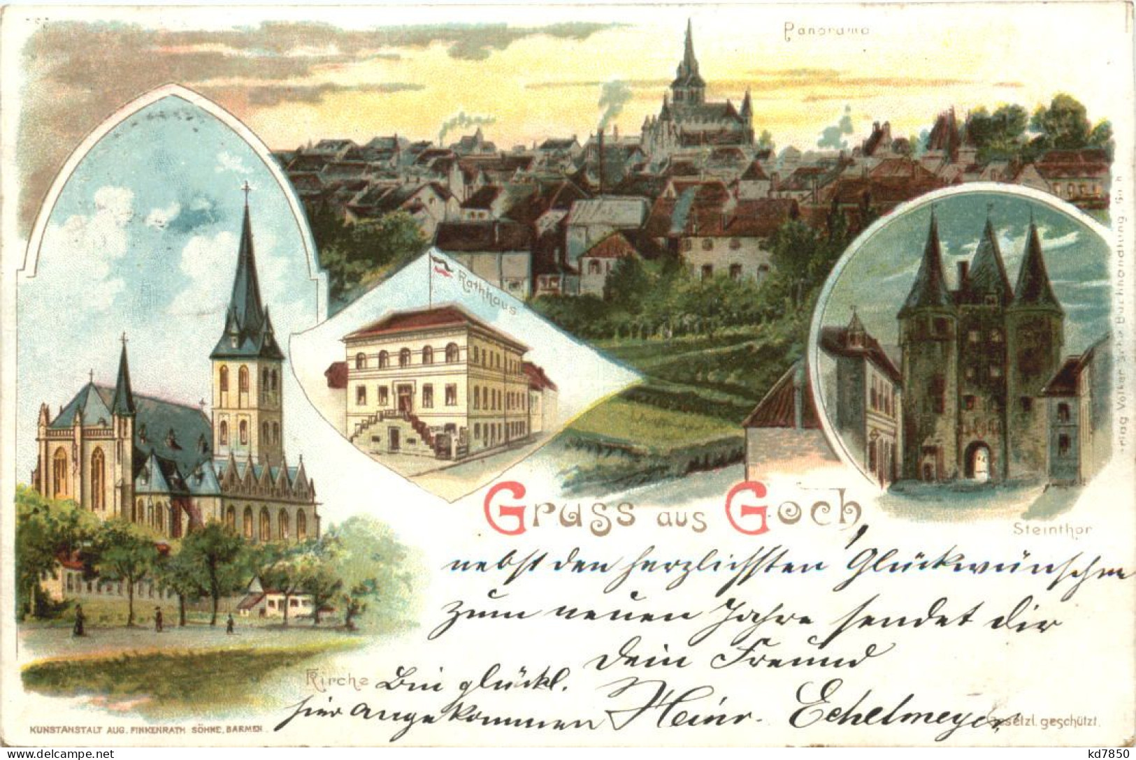 Gruss Aus Goch - Litho - Kleve