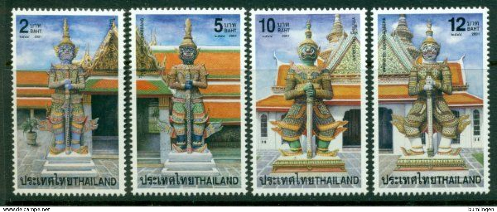 THAILAND 2001 Mi 2081-84A** Buddhistic Demons [B782] - Buddismo