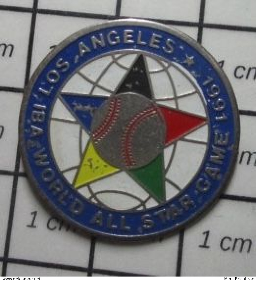 1618B Pin's Pins / Beau Et Rare : SPORTS / BASEBALL IBA WORLD ALL STAR GAME 1991 LOS ANGELES - Béisbol