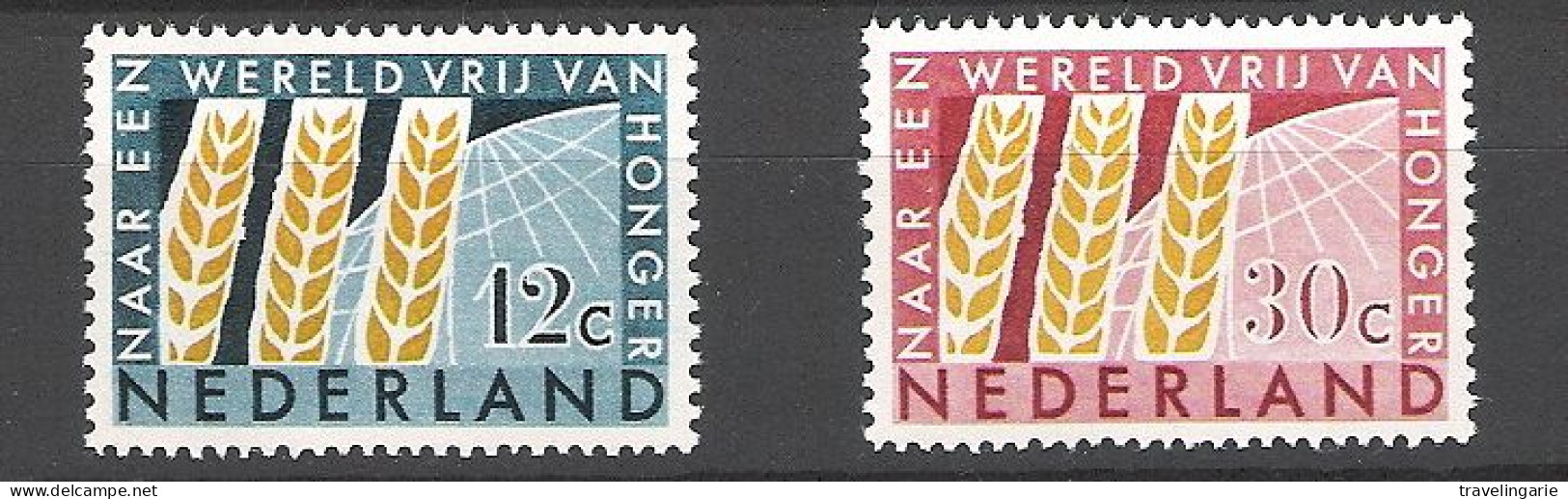 Netherlands 1963 Freedom From Hunger NVPH 784/5 Yvert 767/8 MNH ** - Nuevos