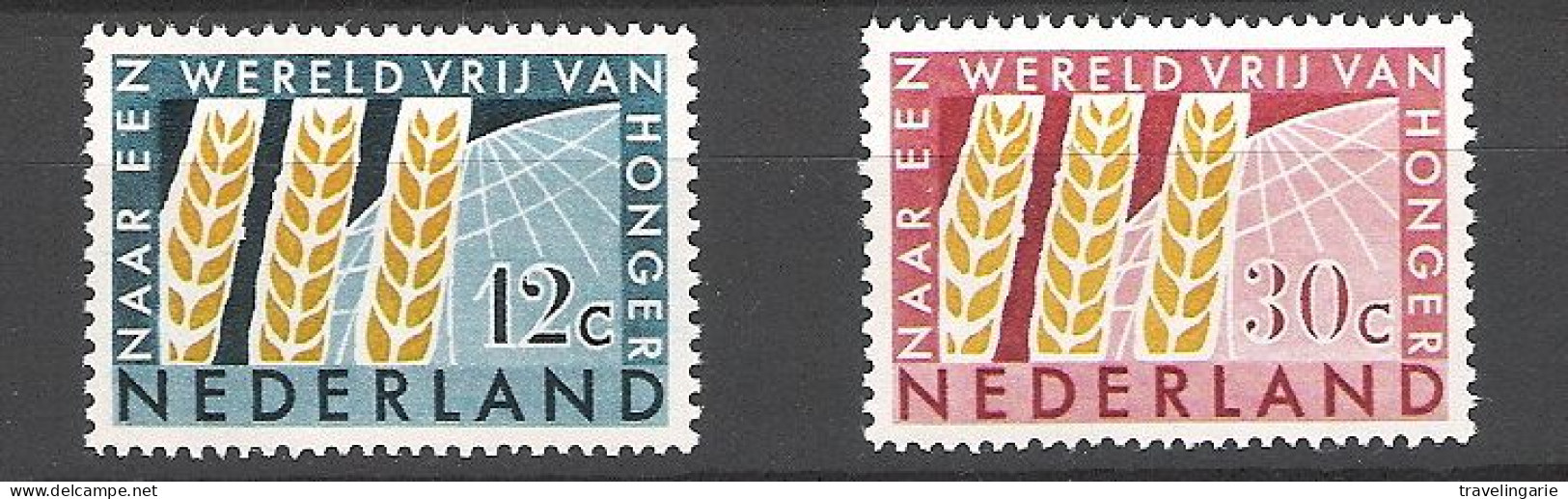 Netherlands 1963 Freedom From Hunger NVPH 784/5 Yvert 767/8 MNH ** - Ungebraucht