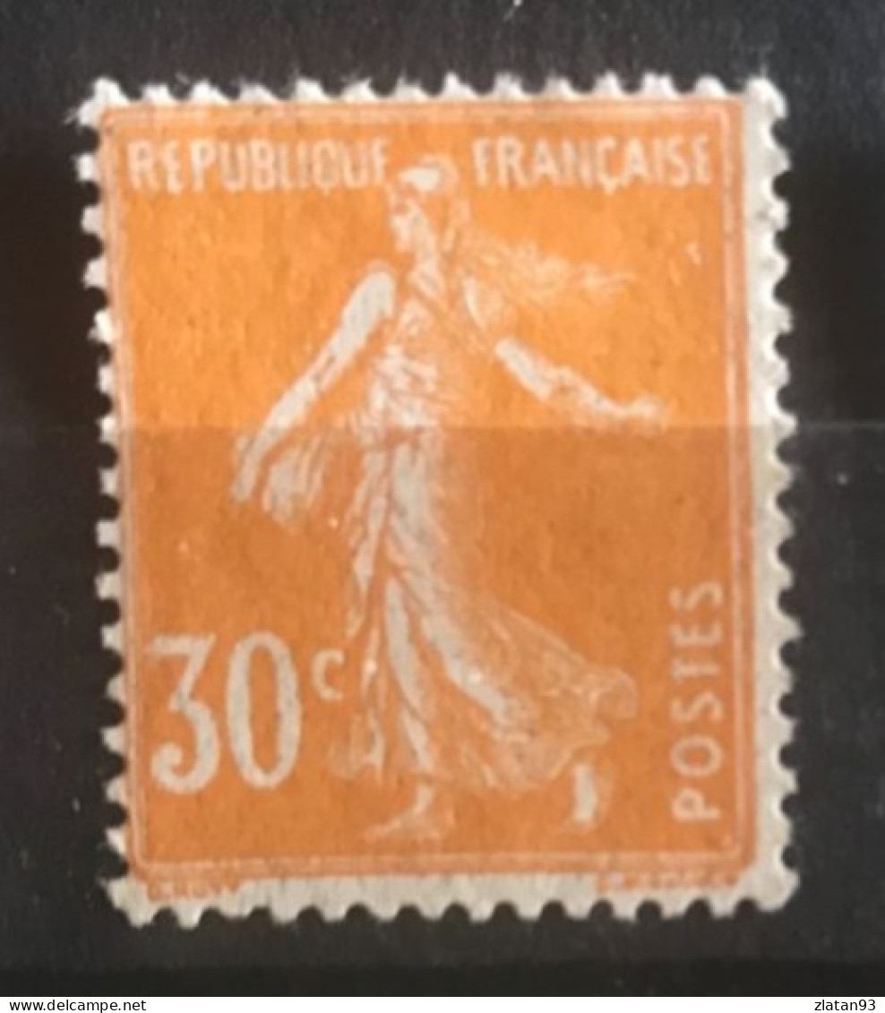 SEMEUSE CAMEE YT N°141 30c Orange NEUF** - 1906-38 Säerin, Untergrund Glatt