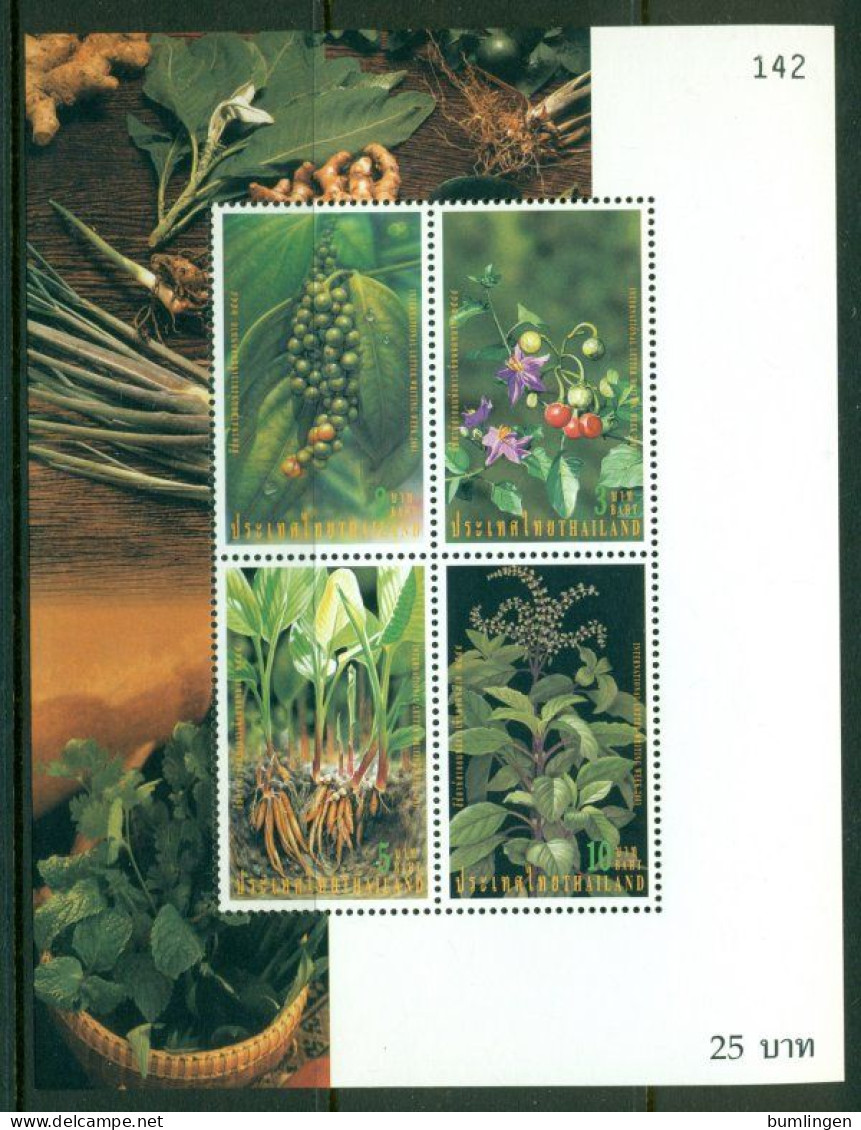 THAILAND 2001 Mi BL 151** Aromatic Plants [B785] - Sonstige & Ohne Zuordnung