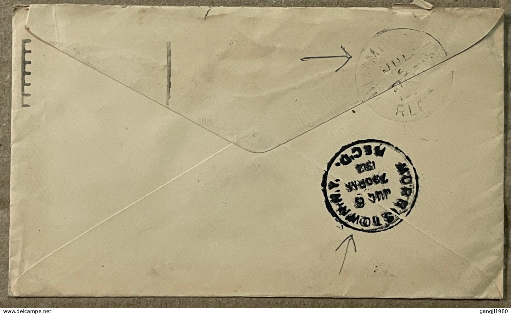 CANADA 1912, ADVERTISING COVER, MISSENT, SLOGAN, DRY FARMING CONGRESS, MAJOR W.B. BURNETT, ERROR PERFORATION SHIFT KING - Lettres & Documents