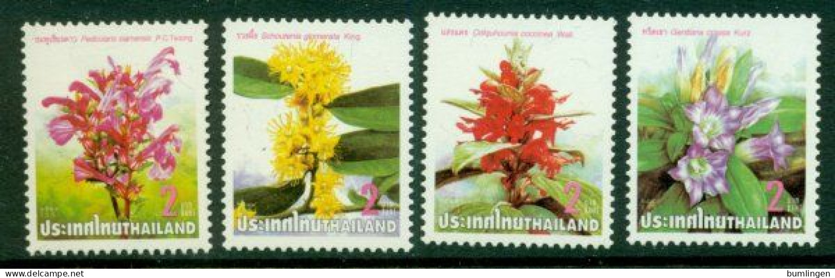 THAILAND 2001 Mi 2110-13** Vulnerable Plants [B787] - Sonstige & Ohne Zuordnung