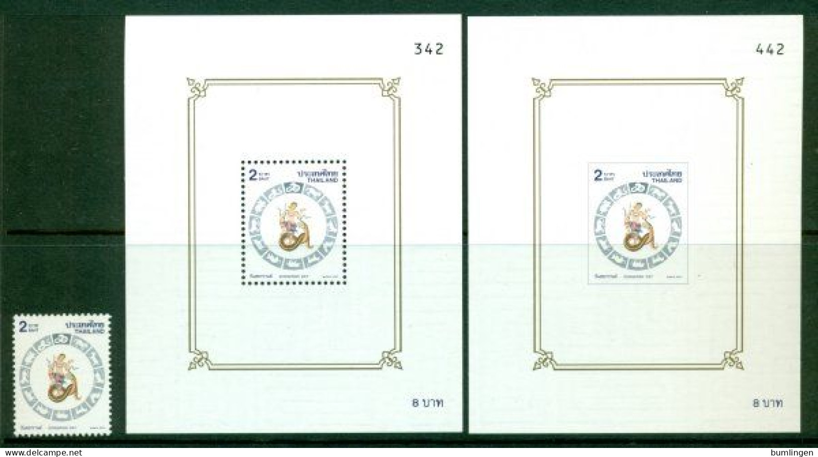 THAILAND 2001 Mi 2079X C + BL 144A And B** Songkran Day [B790] - Astrology