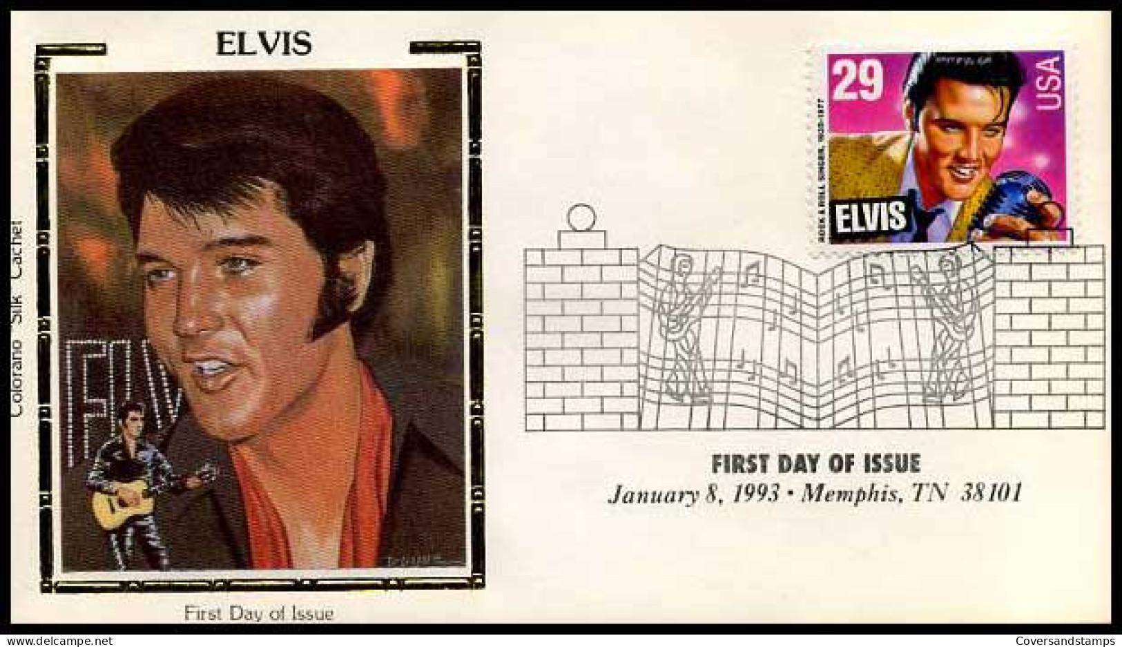 USA - FDC - Elvis                           - 1991-2000