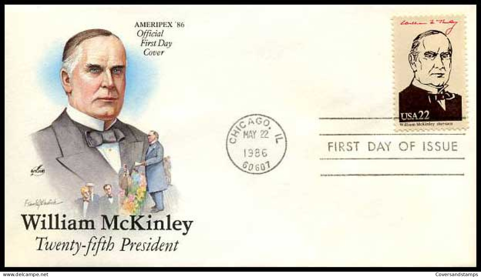 USA - FDC - Ameripex: Presidents Of The United States - William McKinley                          - 1981-1990