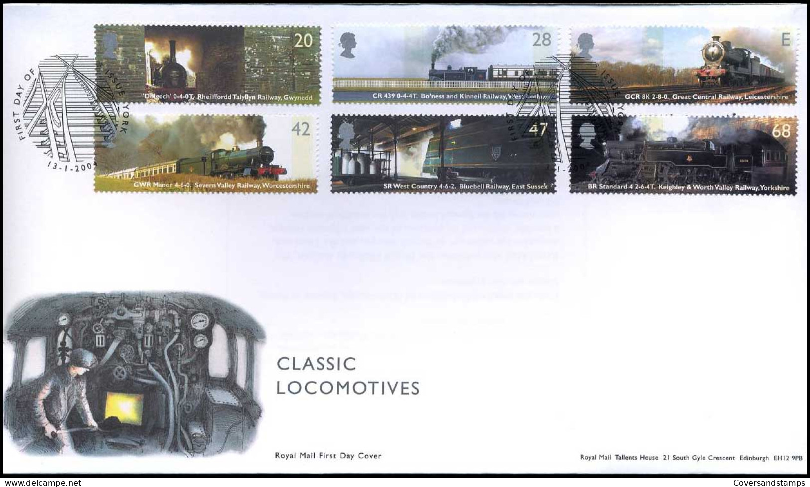 Groot-Brittannië - Classic Locomotives                          - 2001-2010 Decimal Issues