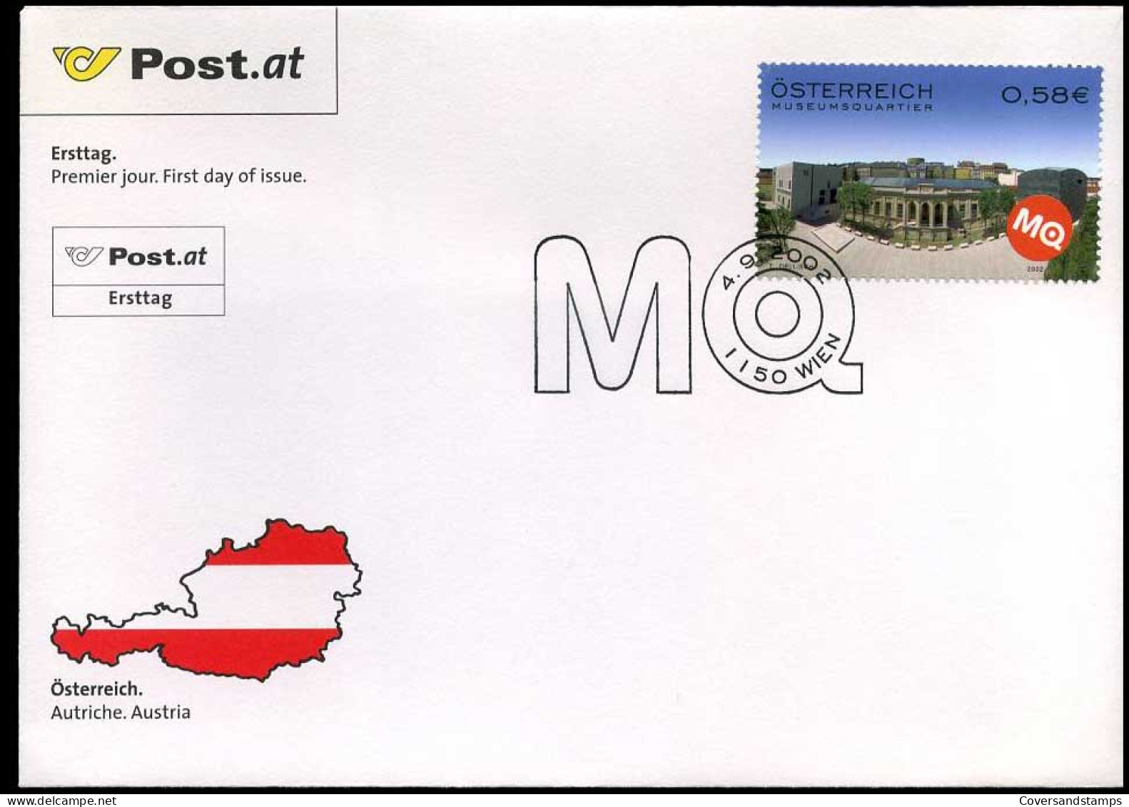 Oostenrijk - FDC - Museumsquartier                                         - FDC