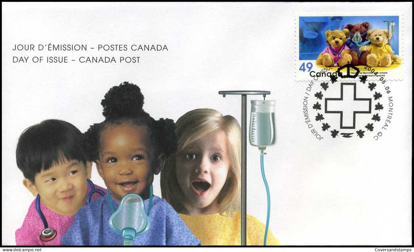 Canada - FDC - Montreal Children's Hospital                                 - 2001-2010