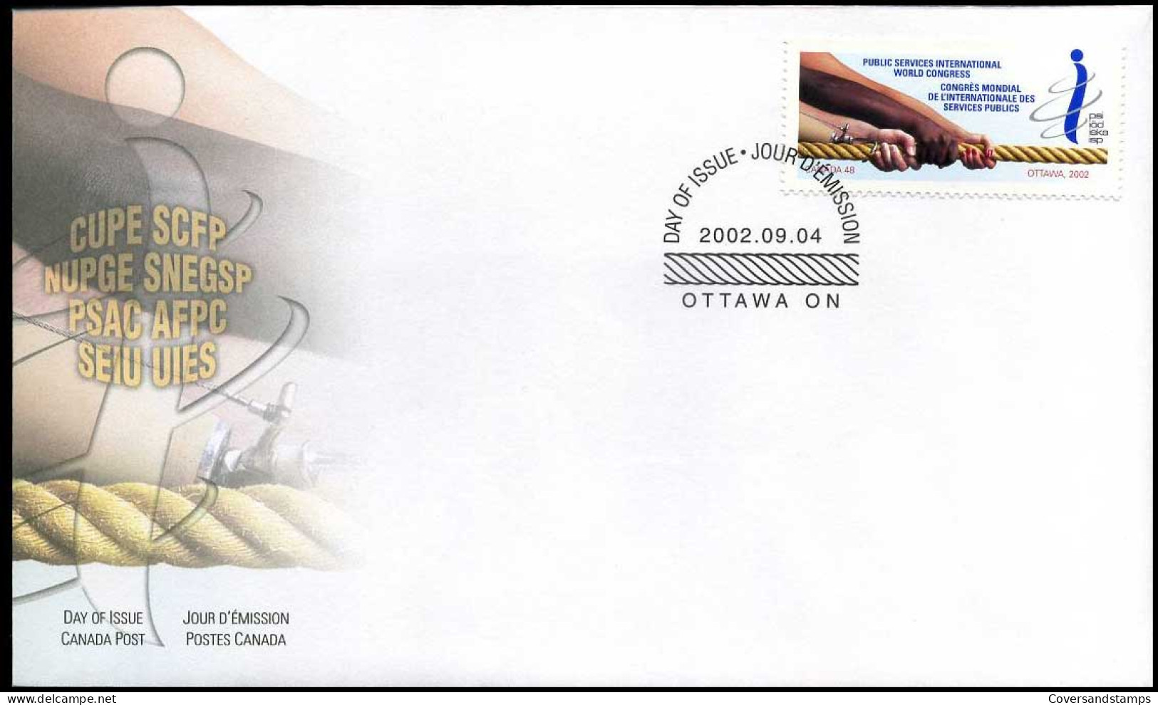 Canada - FDC - Public Services International                                - 1991-2000
