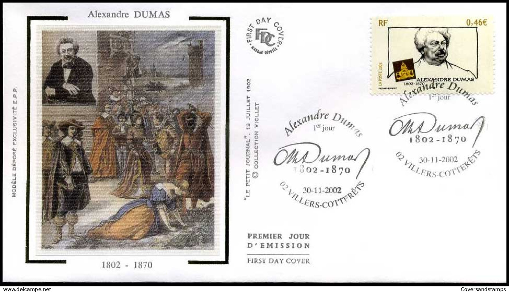 Frankrijk - FDC Op Zijde - Alexandre Dumas                                - 1990-1999