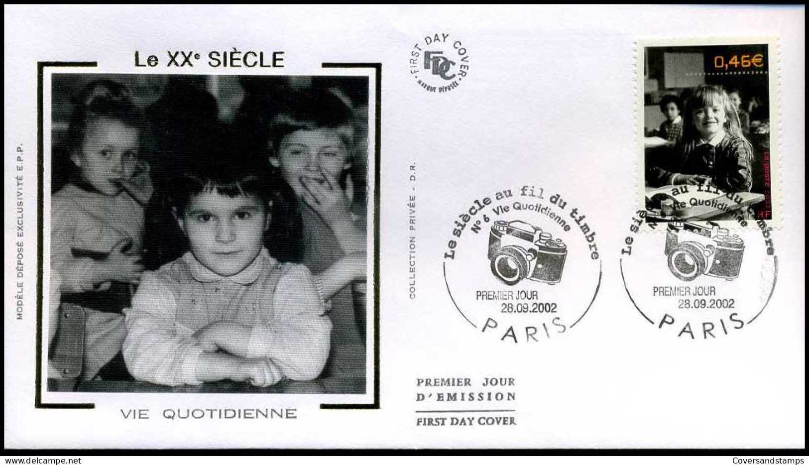 Frankrijk - FDC Op Zijde - Le XXe Siécle : Vie Quotidienne                - 1990-1999