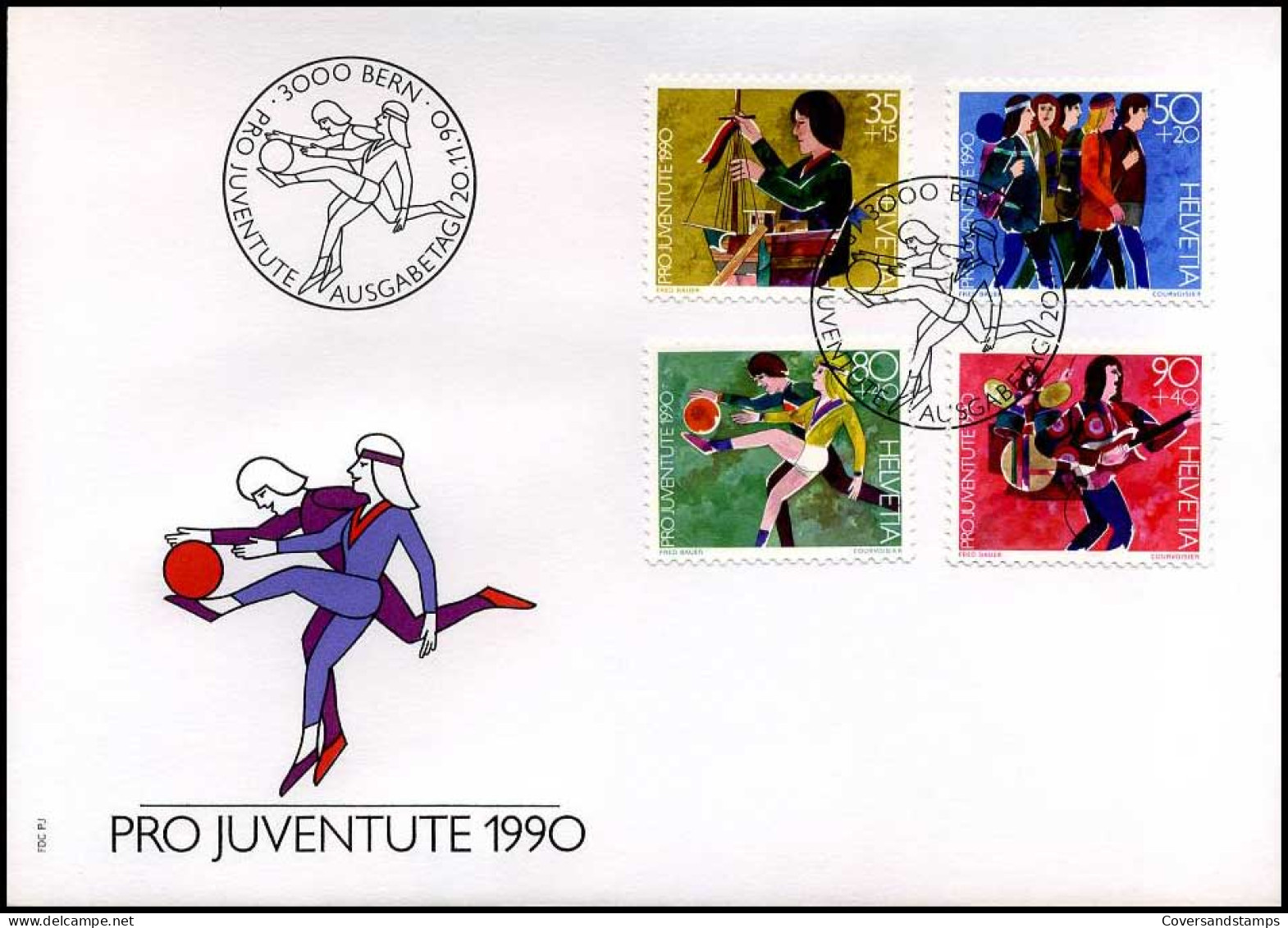 Zwitserland - FDC - Pro Juventute 1990- - FDC