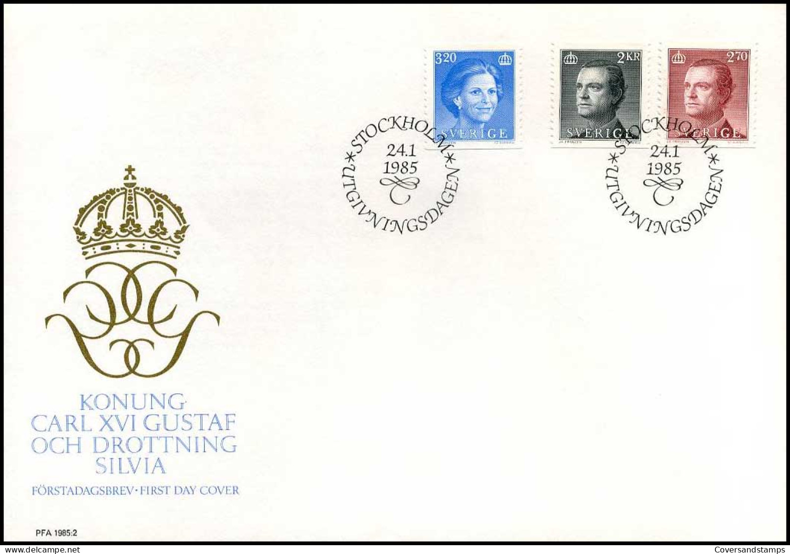 Zweden - FDC - Koning Carl Gustaf XVI - - FDC