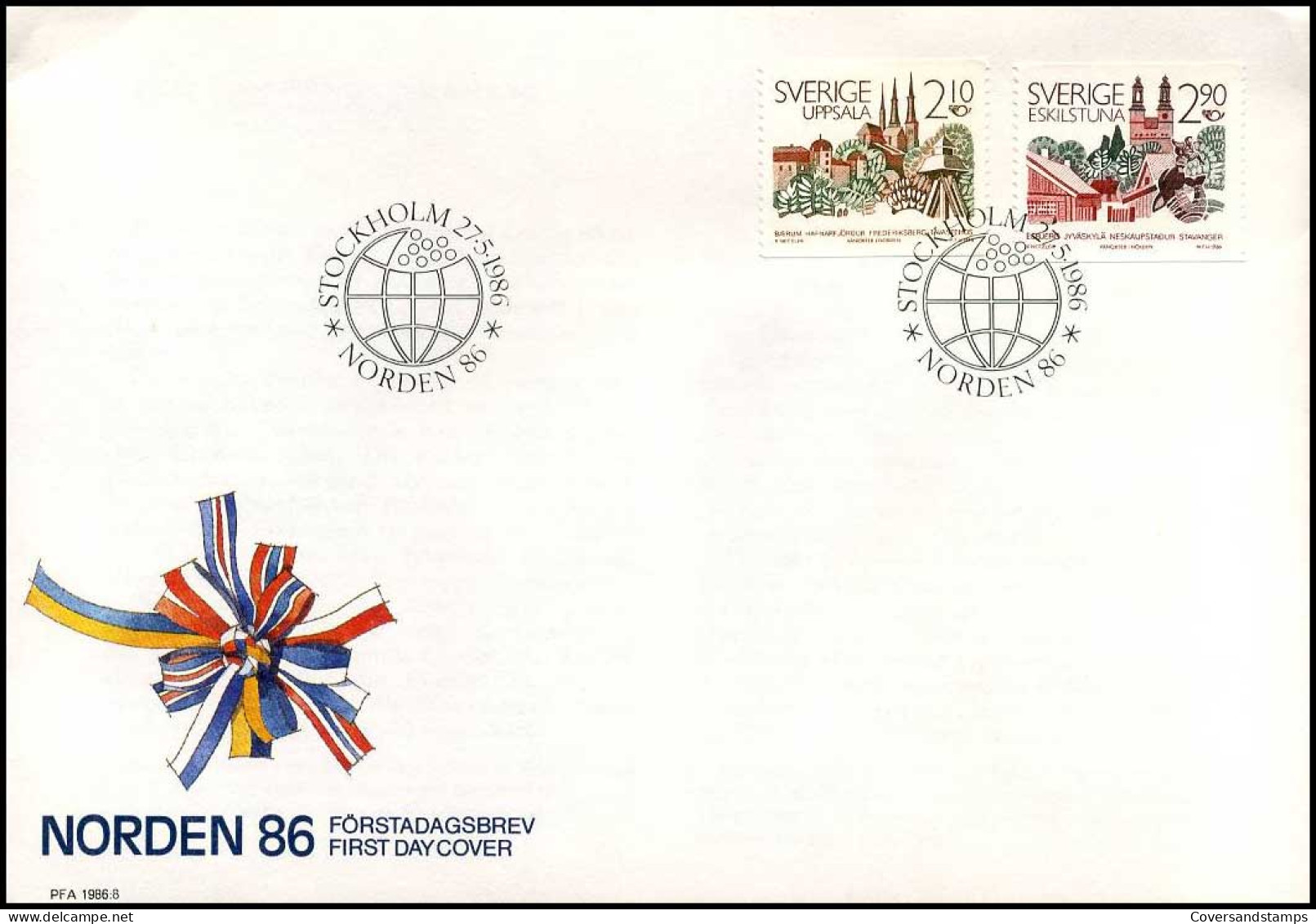 Zweden - FDC - Norden 86  - - FDC