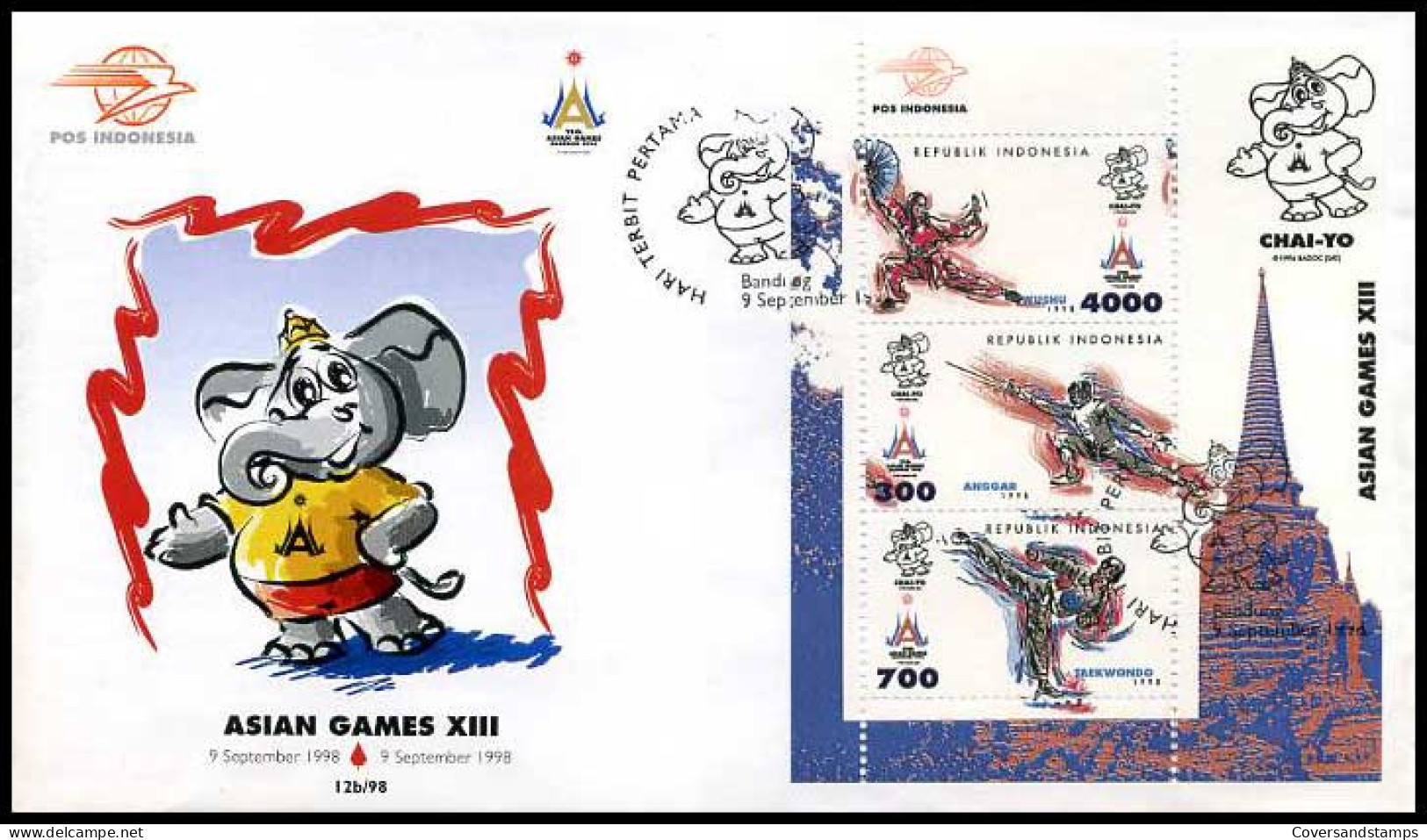 Indonesië - FDC - Asian Games XII                           - Indonesia