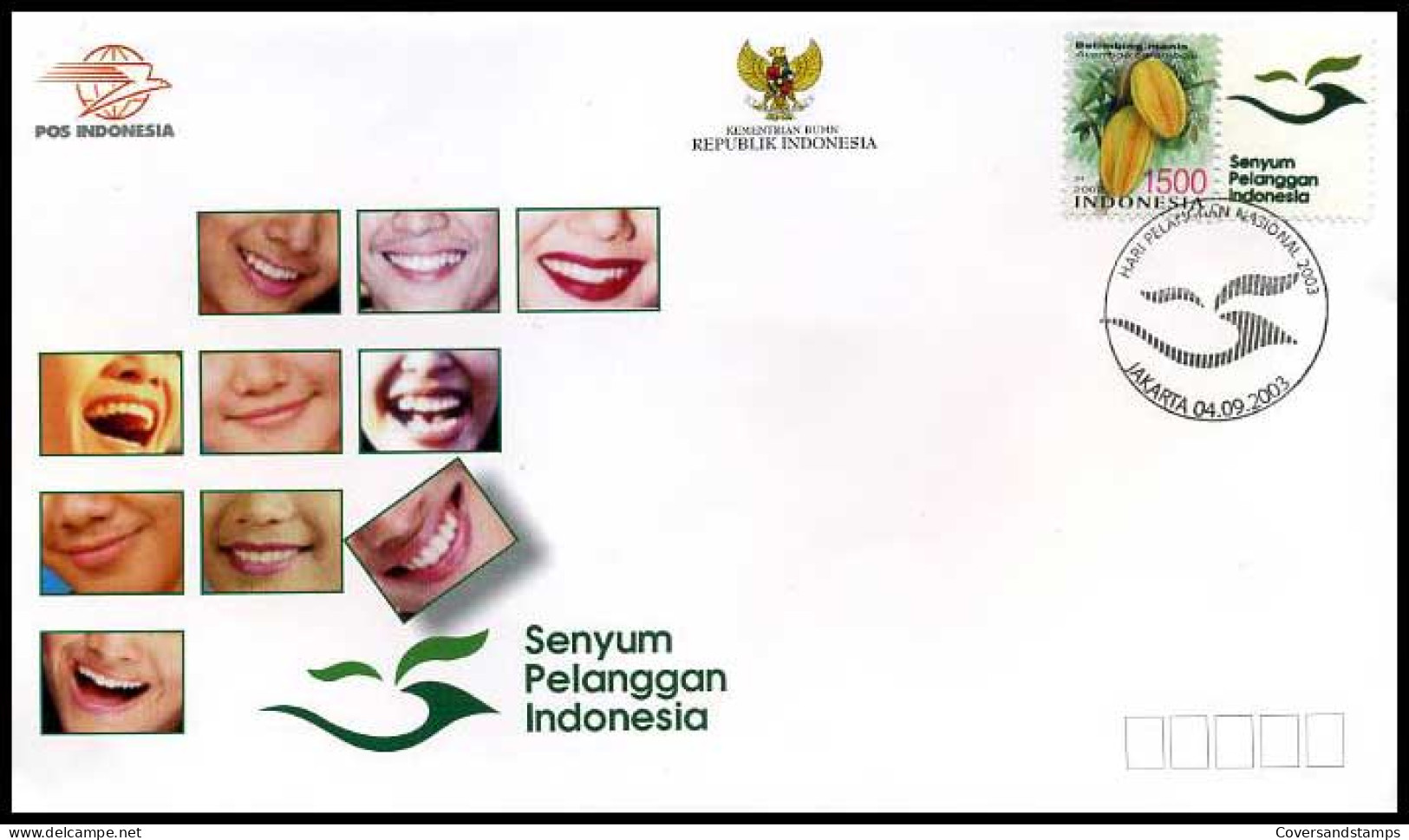 Indonesië - FDC -  Senyum Pelanggan Indonesia                          - Indonesia