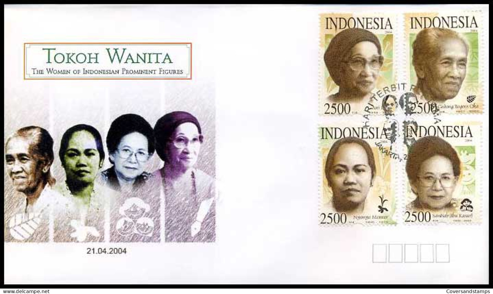 Indonesië - FDC -  The Women Of Indonesian Prominent Figures                - Indonesia