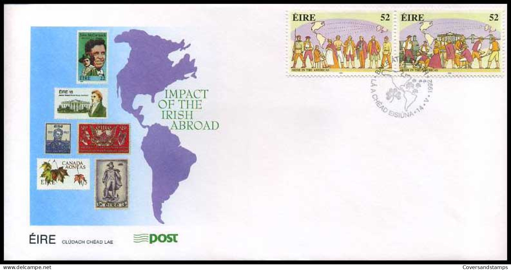 Ierland - FDC -  Impact Of The Irish Abroad              - Andere & Zonder Classificatie