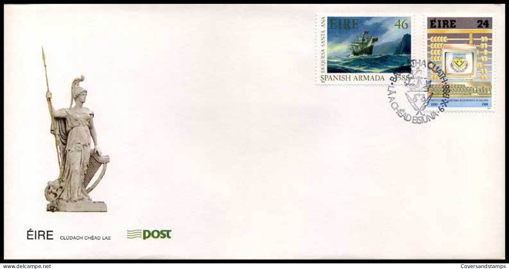 Ierland -  FDC -  400th Anniversary Of The Spanish Armada                      - Andere & Zonder Classificatie