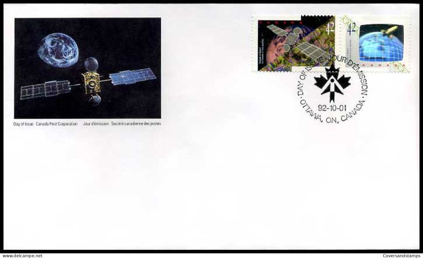 Canada - FDC - Satelliet                  - 1991-2000