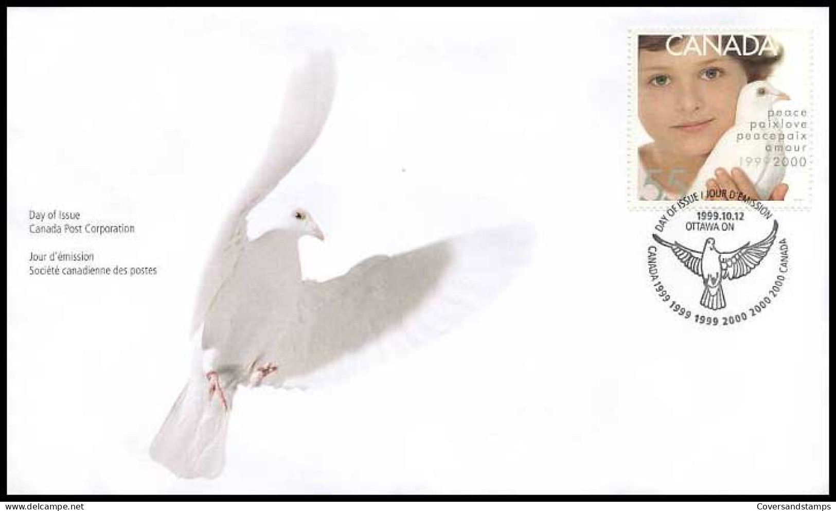 Canada - FDC - Peace 1999/2000                    - 1991-2000