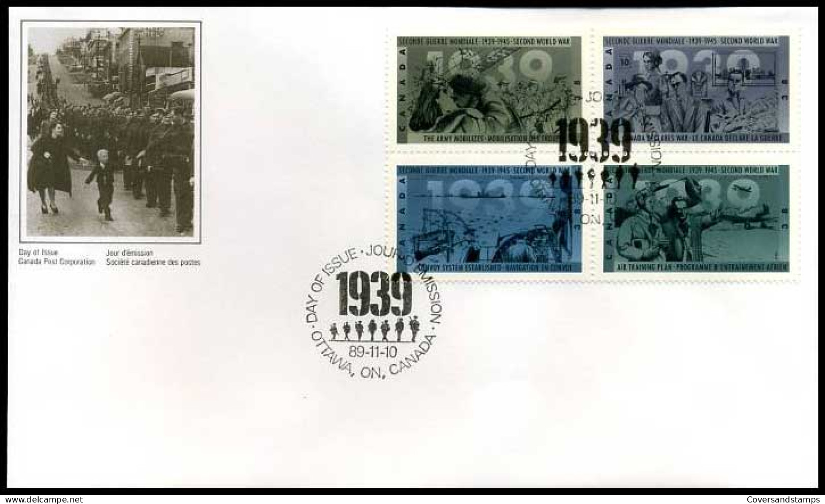 Canada - FDC - ""Reluctantly At War Again""                    - 1981-1990