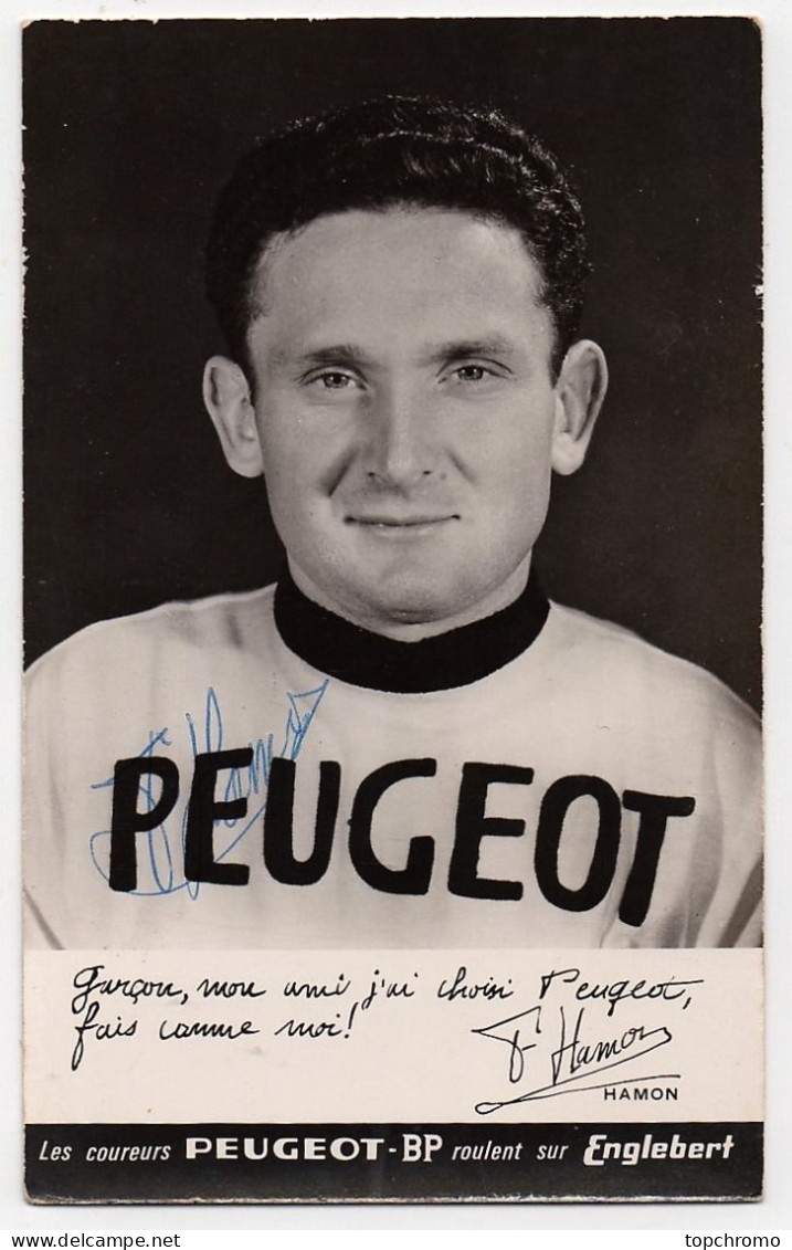 François HAMON Photo Dédicacée (autographe) Sports Coureur Cycliste Cyclisme Peugeot BP Englebert - Radsport