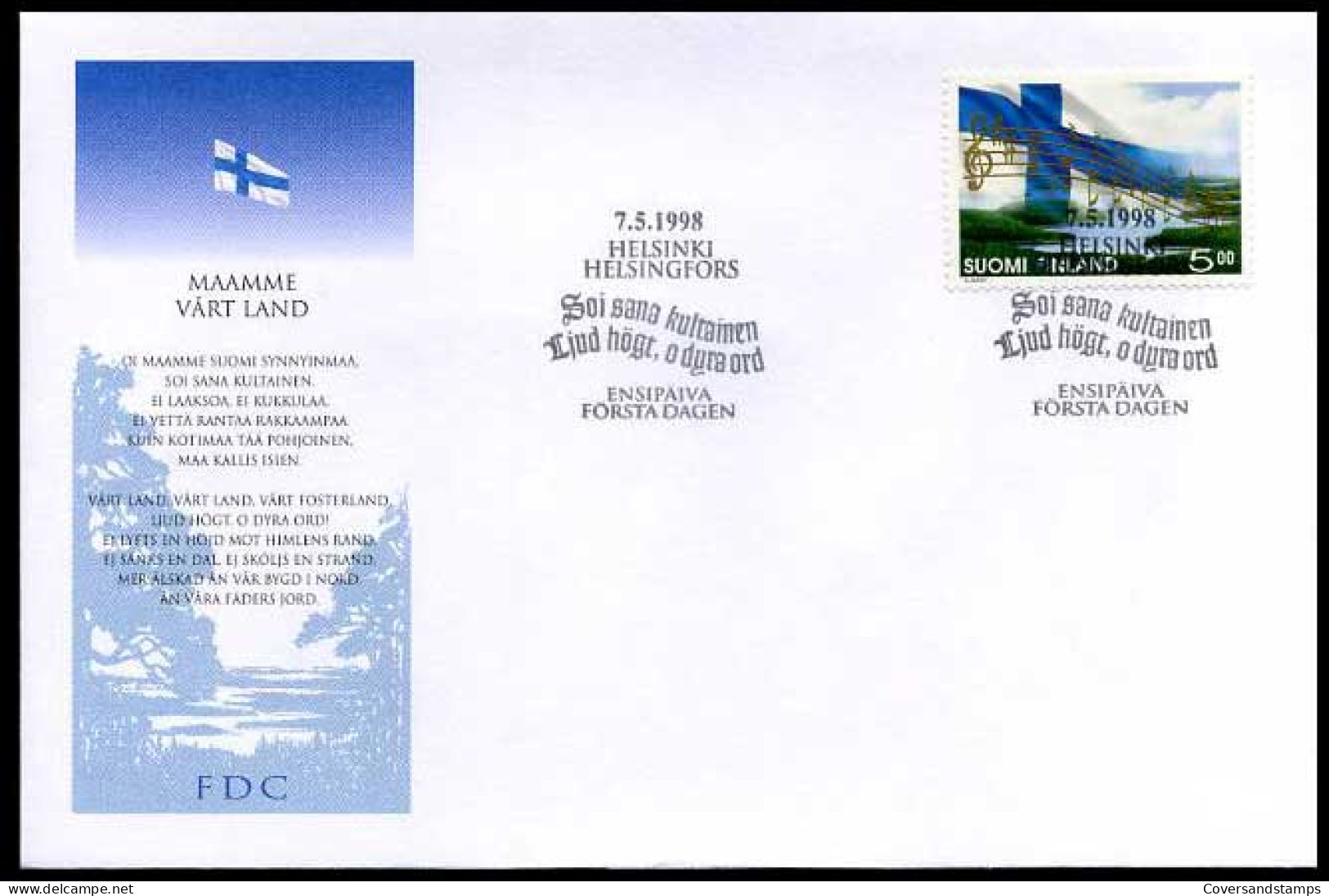 Finland - FDC -  Muziek                                   - FDC