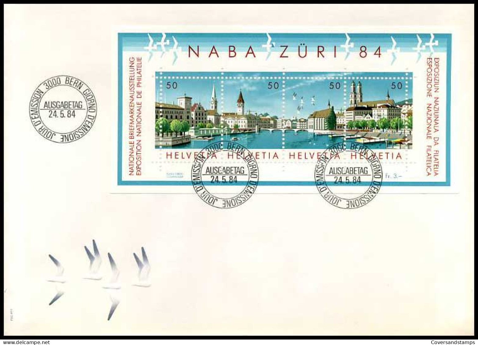 Zwitserland - FDC -  Naba Züri 1984                - FDC